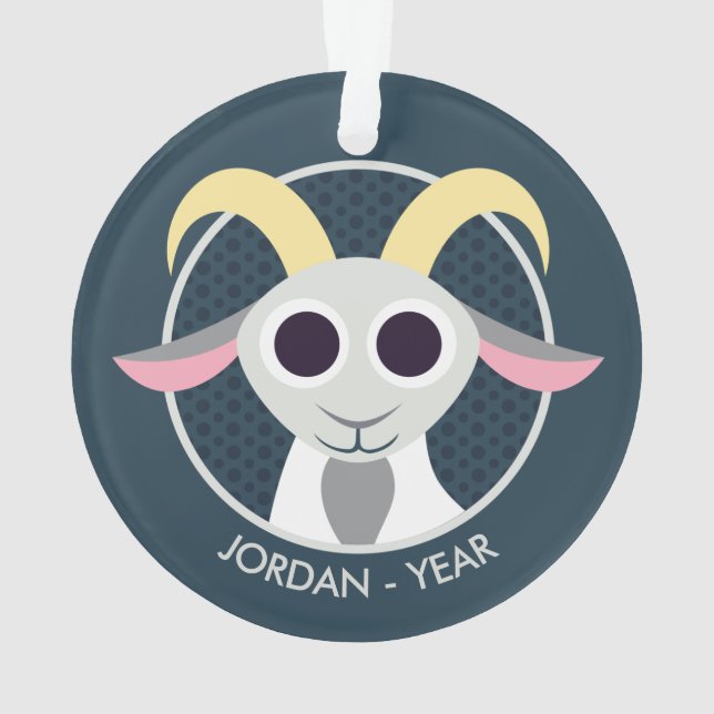 Stanley die Ziege Ornament (Rückseite)