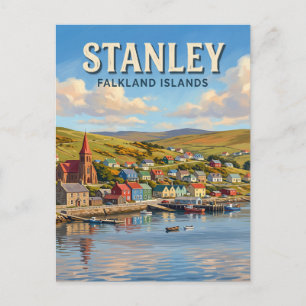 Stanley Falklandinseln Postkarte