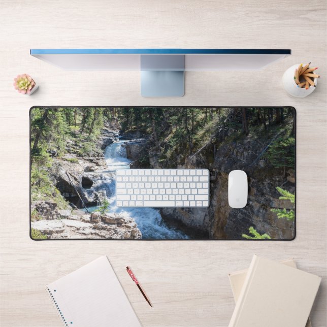 Stanley Falls, kanadische Naturschönheit, Wasserfa Schreibtischunterlage (Büro 1)