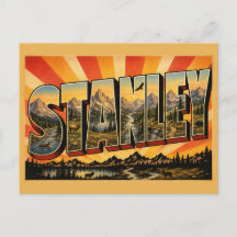 Stanley Idaho Alpine Gipfel Flusstal Kunst