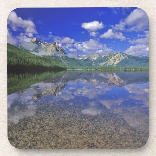 Stanley Lake im Sawzahngebirge von Idaho Getränkeuntersetzer (Vorderseite)