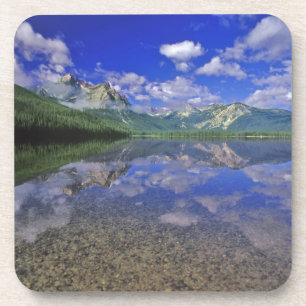 Stanley Lake in der Sawtooth Mountains in Idaho Getränkeuntersetzer