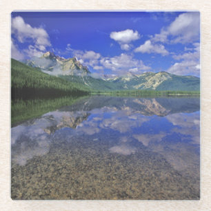 Stanley Lake in der Sawtooth Mountains in Idaho Glasuntersetzer
