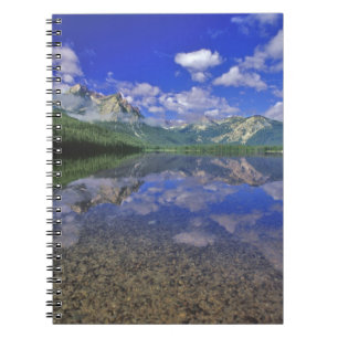 Stanley Lake in der Sawtooth Mountains in Idaho Notizblock