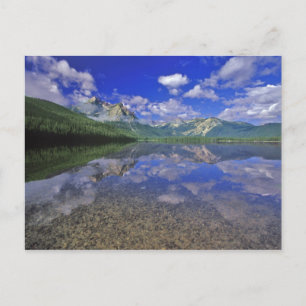 Stanley Lake in der Sawtooth Mountains in Idaho Postkarte