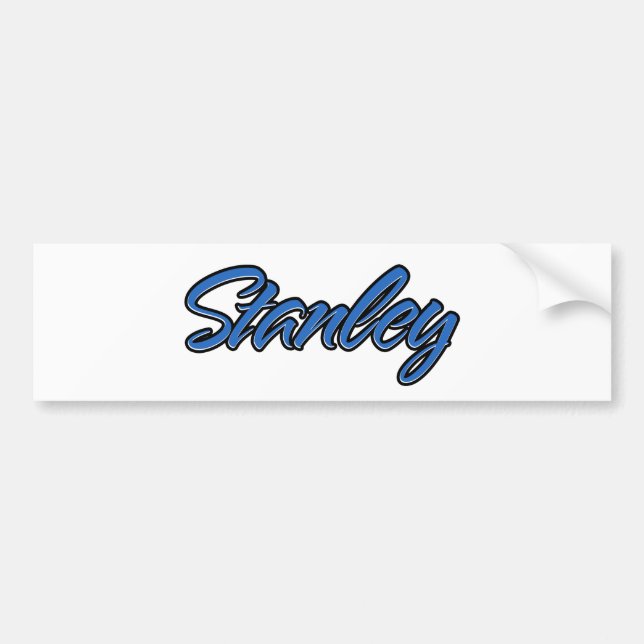 Stanley Name blue Aufkleber Sticker Autoaufkleber (Vorne)