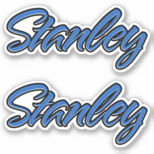 Stanley Name blue Aufkleber Sticker Stickerset
