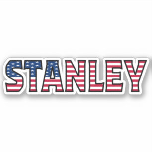 Stanley Name Vorname USA Sticker Stickerset