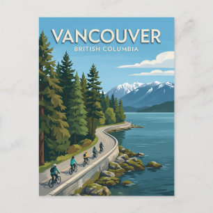 Stanley Park Seawall Vancouver Kanada Postkarte