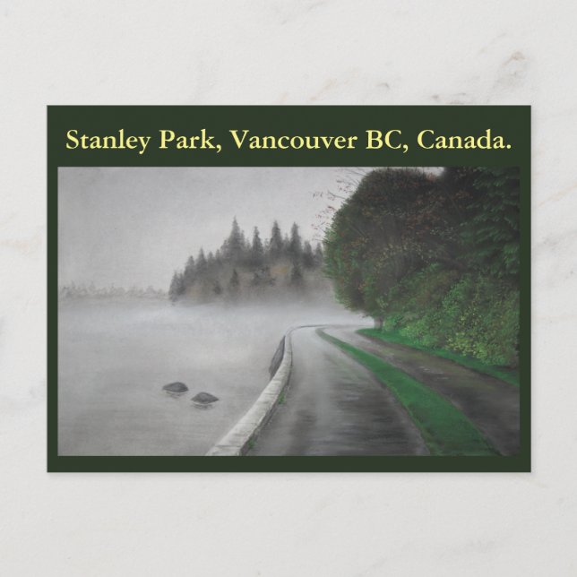 Stanley Park, Vancouver BC. Postkarte (Vorderseite)