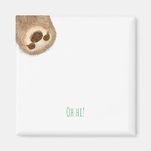 Stanley sloth aimant personnalisé "oh salut !"