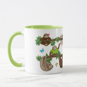 Stanley Sloth green "genießt eine faule Cuppa"-Tas Tasse
