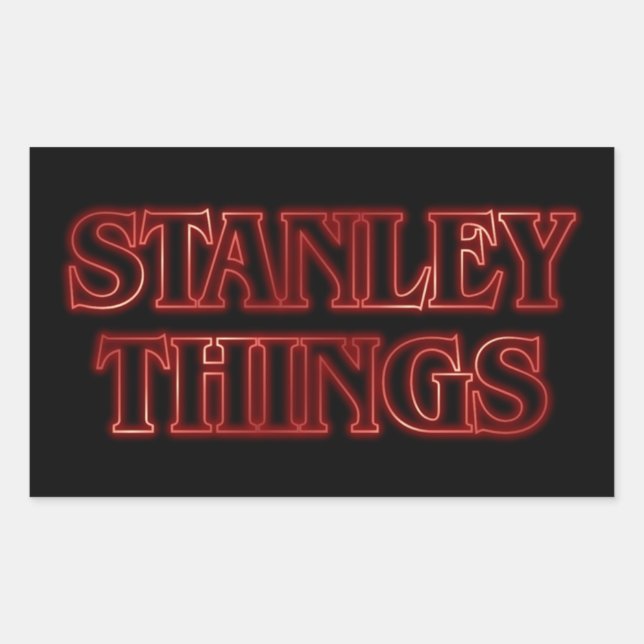 Stanley Things Rechteckiger Aufkleber (Vorderseite)