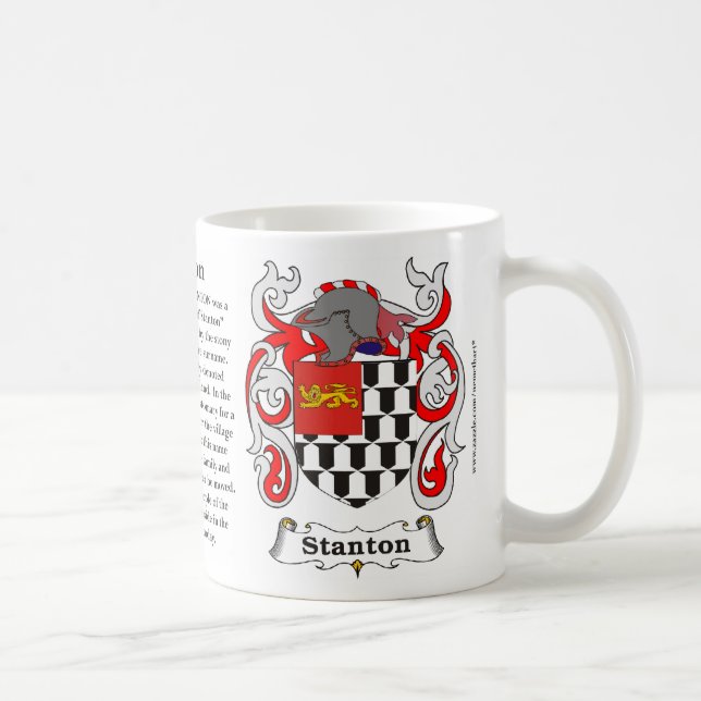 Stanton, der Ursprung, die Bedeutung und das Kaffeetasse (Rechts)