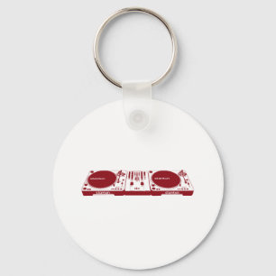 Stanton DJ Setup - Disc Jockey Music DJing Deck Schlüsselanhänger