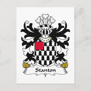 Stanton Familienwappen Postkarte
