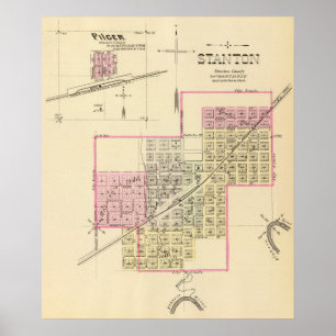 Stanton und Pilger, Nebraska Poster