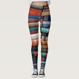 Stapel alter Bücher Bibliothek Leggings