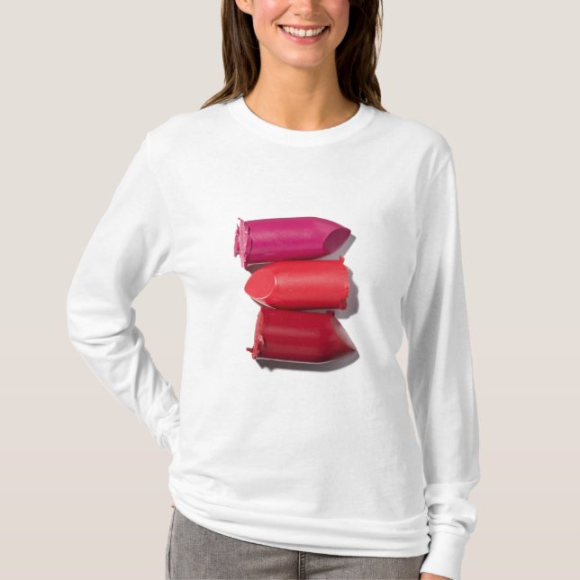 Stapel defekter Lippenstift T-Shirt (Vorderseite)