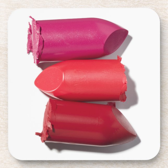 Stapel defekter Lippenstift Untersetzer (Vorderseite)