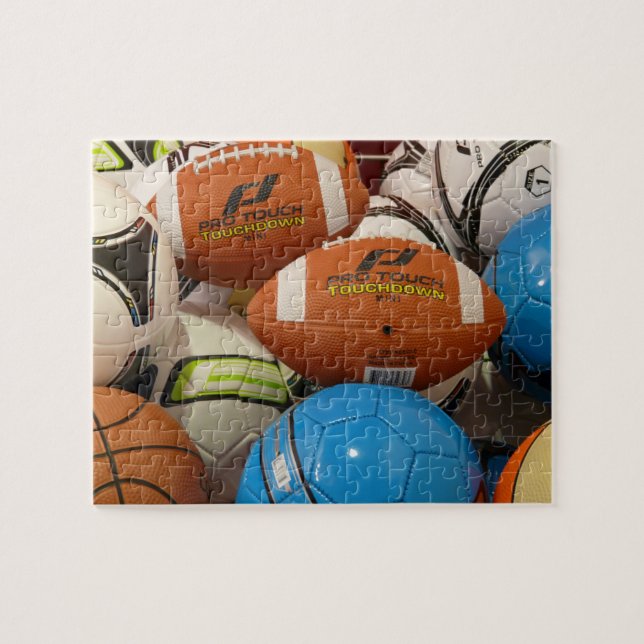 Stapel des Sport-Ball-Puzzlen (Horizontal)