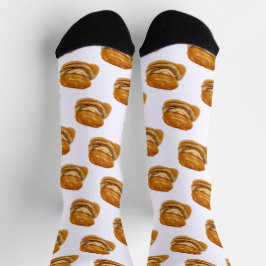 Stapel Pfannkuchen Socken