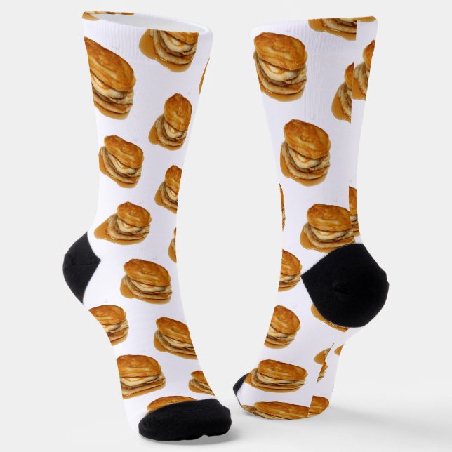 Stapel Pfannkuchen Socken (Gewinkelt)