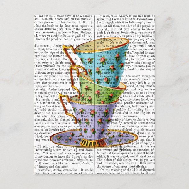 Stapel von drei Vintagen Teakups Postkarte (Vorderseite)