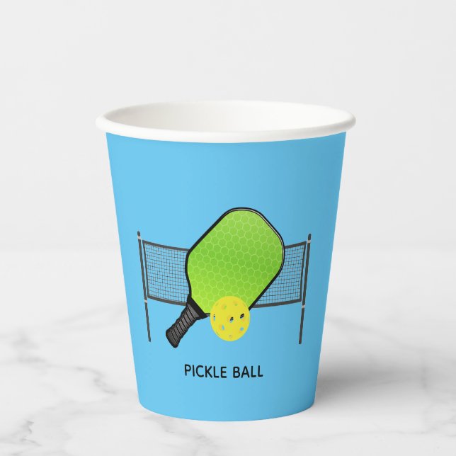 Stapelhalterung für Pickleball-Designpapieraufkleb Pappbecher (Vorderseite)