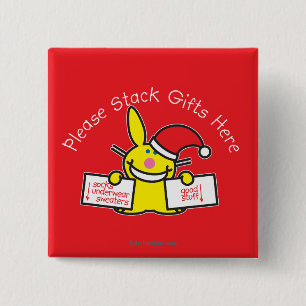 Stapeln Sie bitte Geschenke hier Button