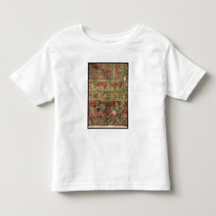 Stapelteppich, der Pferde und Reiter darstellt Kleinkind T-shirt