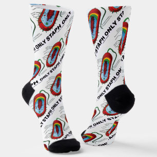 Staph nur Bakteriendiagramm Prokaryote Bakterien Socken