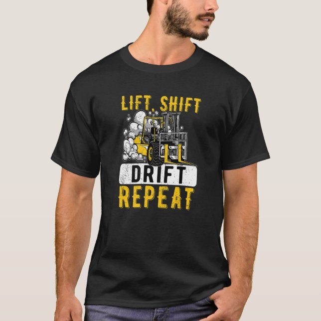 Stapler-Stapler-Forkstac des Staplers T-Shirt (Vorderseite)