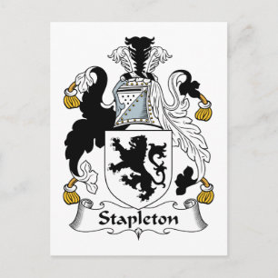 Stapleton-Familienwappen Postkarte