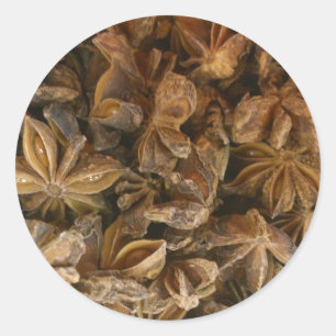 Star Anise Runder Aufkleber