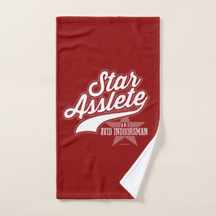 Star Asslete (Avid Indoorsman) Badetuch-Set Badhandtuch Set