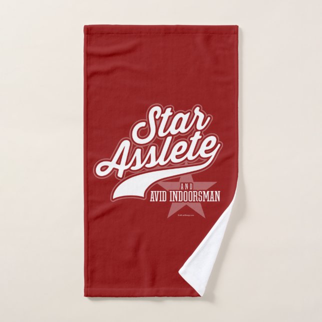 Star Asslete (Avid Indoorsman) Badetuch-Set Badhandtuch Set (Handtuch)