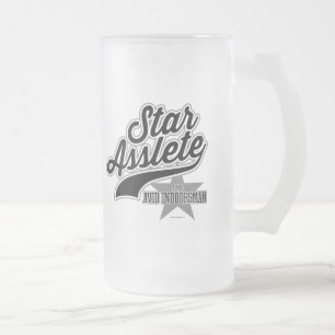 Star Asslete (Avid Indoorsman) Mattglas Bierglas