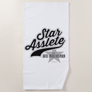 Star Asslete (Avid Indoorsman) Strandtuch