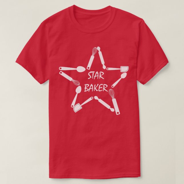 Star Baker Funny Baking Life Konditorei Koch Confe T-Shirt (Design vorne)