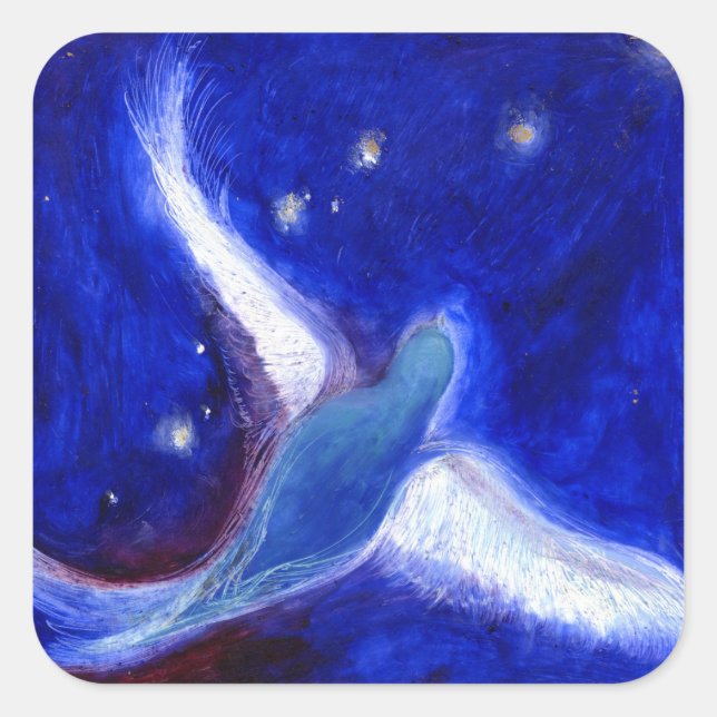 Star Bird 2012 Quadratischer Aufkleber (Vorderseite)