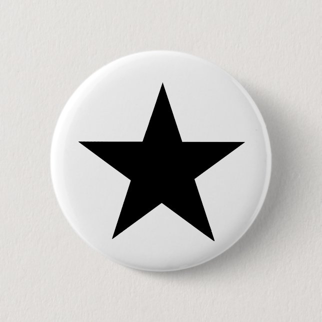 Star Black The MUSEUM Zazzle Geschenke Button (Vorderseite)