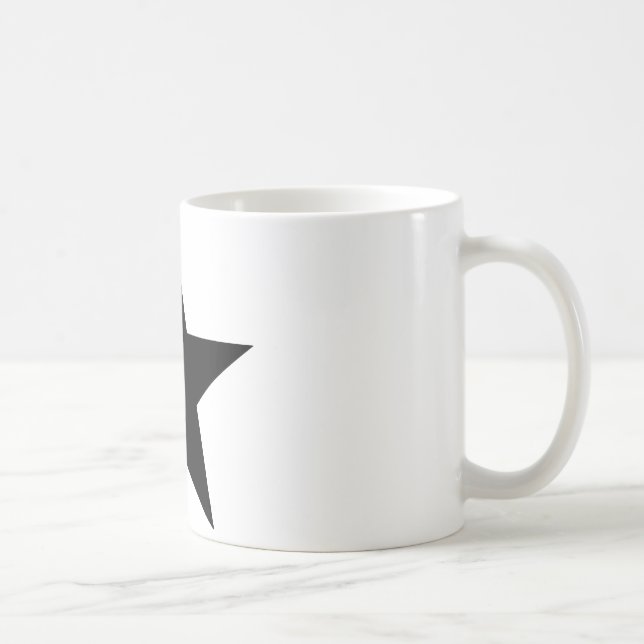 Star Black The MUSEUM Zazzle Geschenke Kaffeetasse (Rechts)