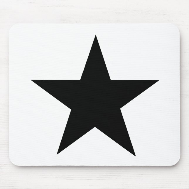 Star Black The MUSEUM Zazzle Geschenke Mousepad (Vorne)
