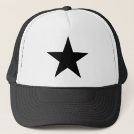 Star Black The MUSEUM Zazzle Geschenke Truckerkappe