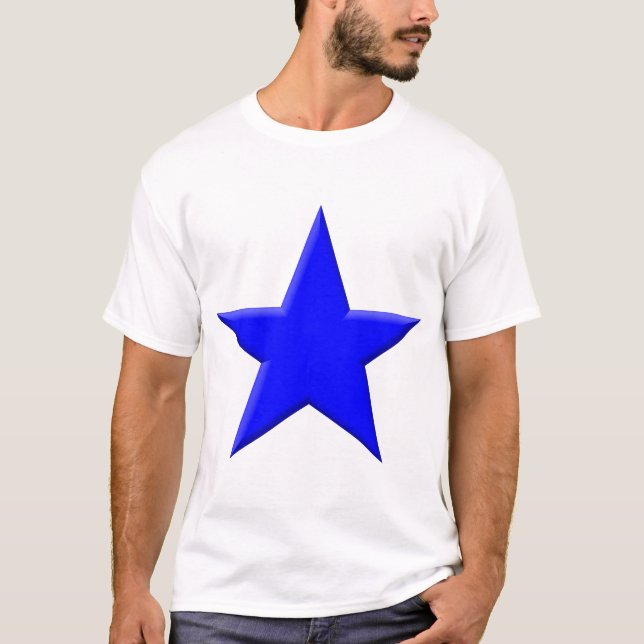 Star - Blau T-Shirt (Vorderseite)