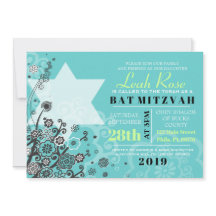 STAR BLUME Bat Mitzvah Einladung