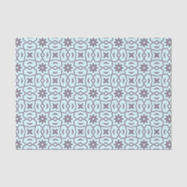 Star-Blume in Grau auf blass blauem Gewebe Seidenpapier