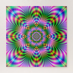 Star-Blume in Neon