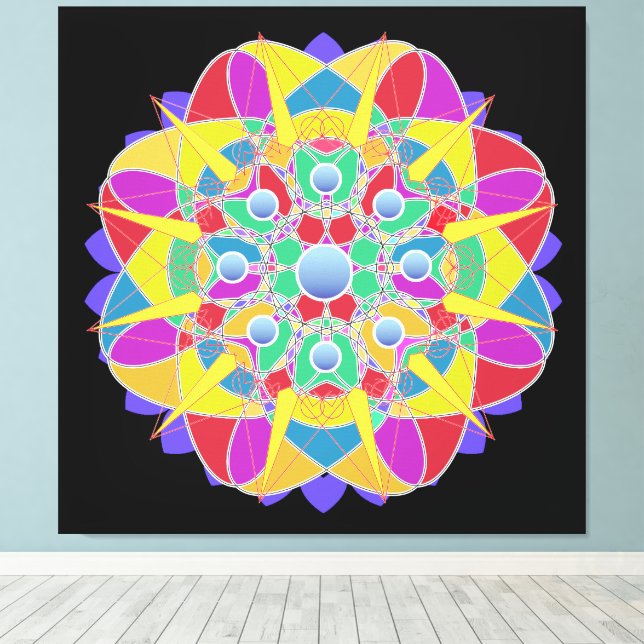 Star-Blume Leinwanddruck (Insitu (Holzboden))